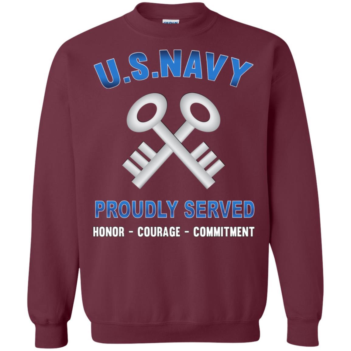 U.S Navy Logistics specialist Navy LS - Proudly Served T-Shirt For Men On Front-TShirt-Navy-Veterans Nation