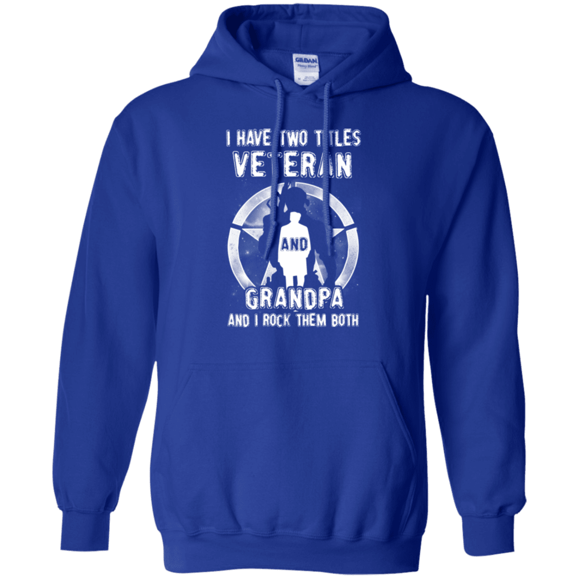 Military T-Shirt "I HAVE TWO TITLES VETERAN AND GRANDPA"-TShirt-General-Veterans Nation