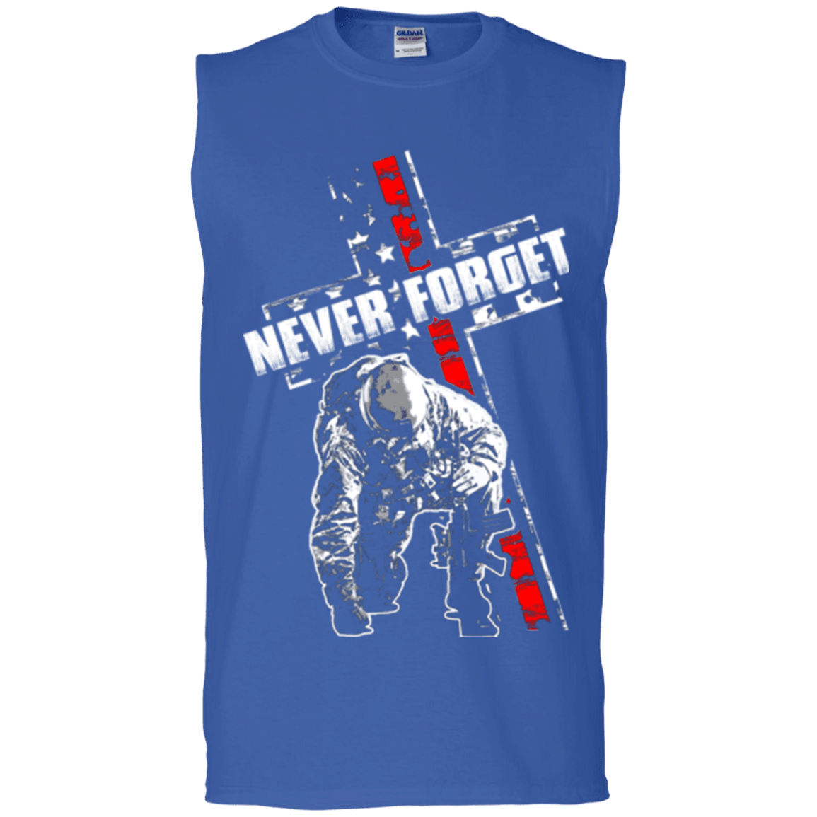 Military T-Shirt "NEVER FORGET VETERAN"-TShirt-General-Veterans Nation