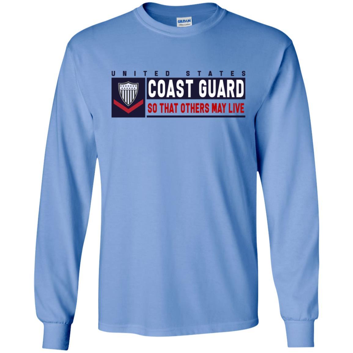 US Coast Guard E-4 Petty Officer Third Class E4 PO3 So That Others May Live Long Sleeve - Pullover Hoodie-TShirt-USCG-Veterans Nation