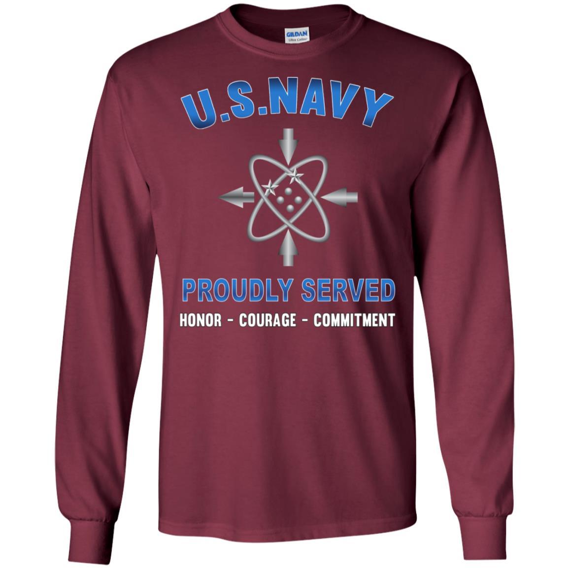 U.S Navy Data systems technician Navy DS - Proudly Served T-Shirt For Men On Front-TShirt-Navy-Veterans Nation