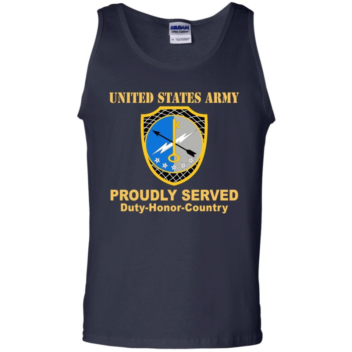 US ARMY 780TH MILITARY INTELLIGENCE BRIGADE- Proudly Served T-Shirt On Front For Men-TShirt-Army-Veterans Nation
