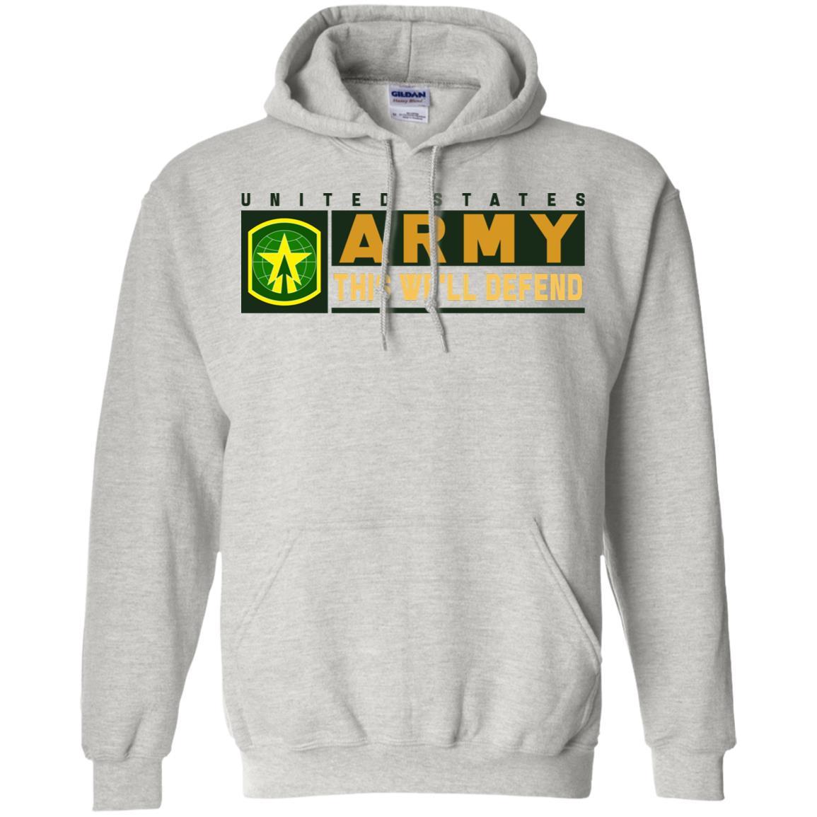 US Army 16TH MILITARY POLICE BRIGADE- This We'll Defend T-Shirt On Front For Men-TShirt-Army-Veterans Nation
