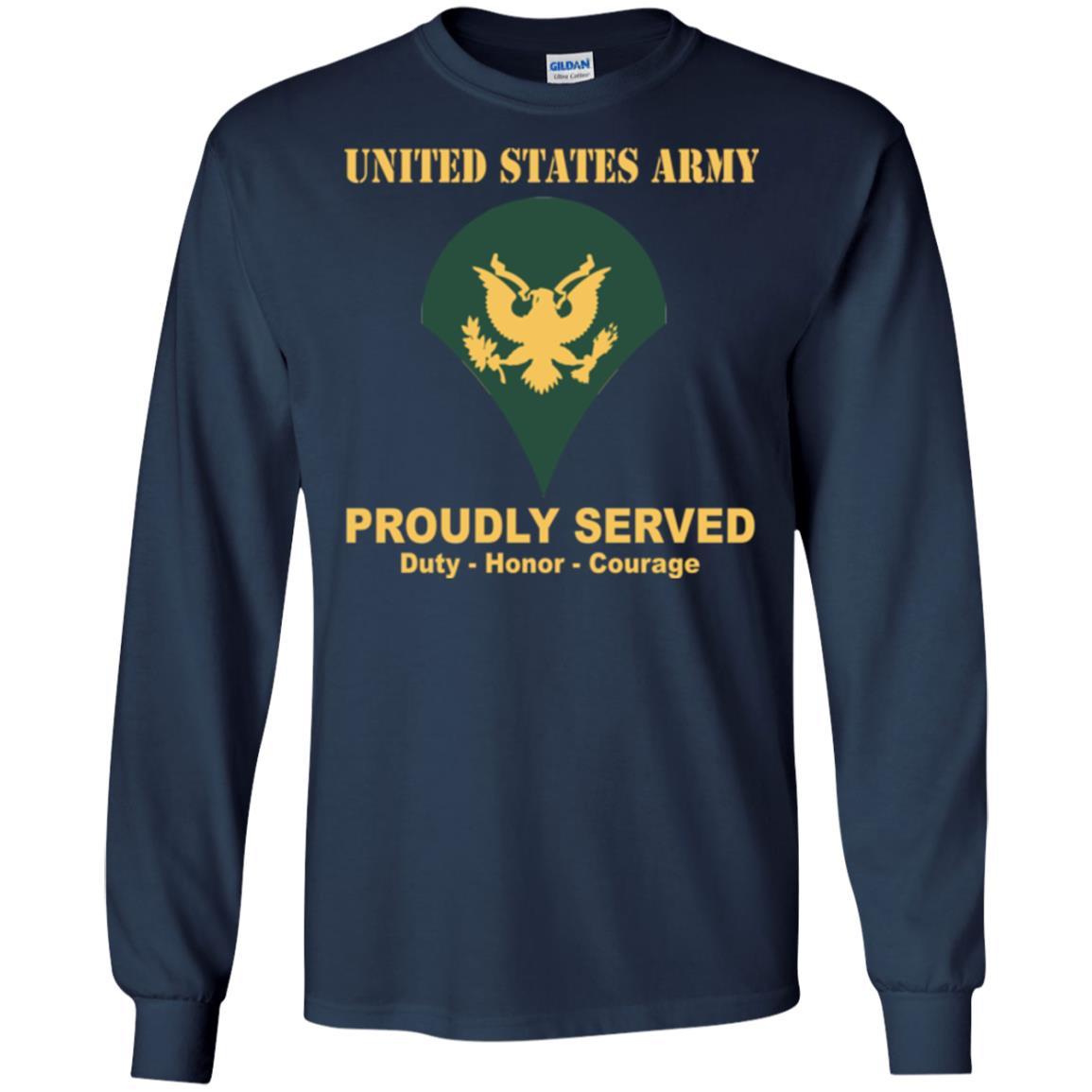 US Army E-4 SPC E4 Specialist Ranks Men Front Shirt US Army Rank-TShirt-Army-Veterans Nation