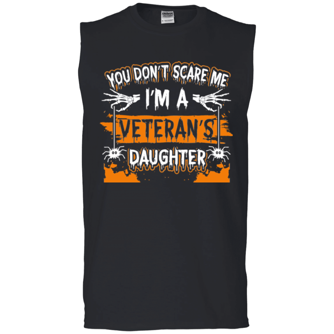 Military T-Shirt "Don't Scare ,e, I'm A Veteran's Daughter"-TShirt-General-Veterans Nation