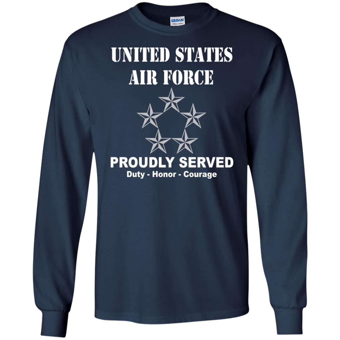 US Air Force O-10 General of the Air Force GAF O10 General Officer Ranks Men Front T Shirt For Air Force-TShirt-USAF-Veterans Nation