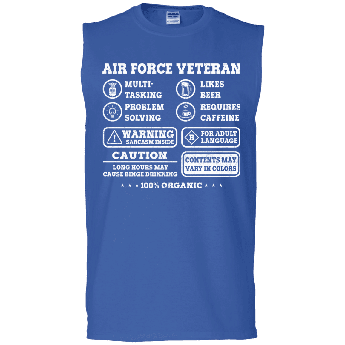 Air Force Veteran Multitasking Sarcasm Men Front T Shirts-TShirt-USAF-Veterans Nation