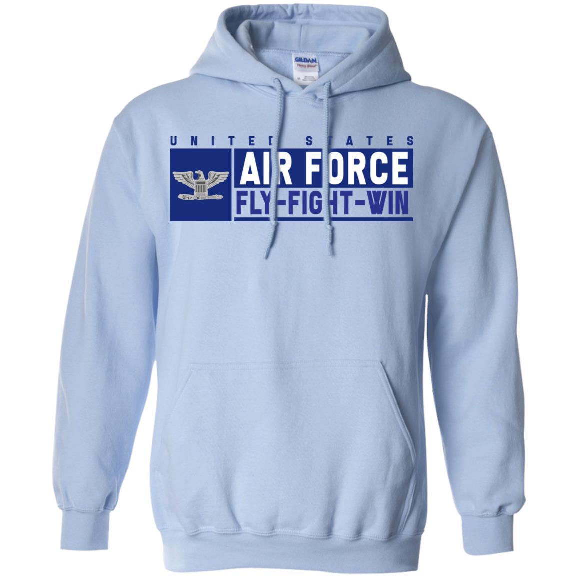 US Air Force O-6 Colonel Fly - Fight - Win T-Shirt On Front For Men-TShirt-USAF-Veterans Nation