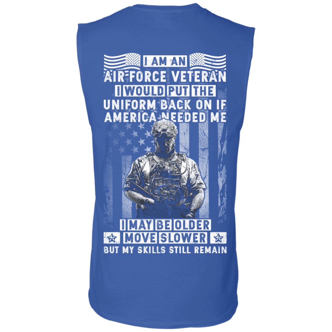 I am an Air Force Veteran Men Back T Shirts-TShirt-USAF-Veterans Nation