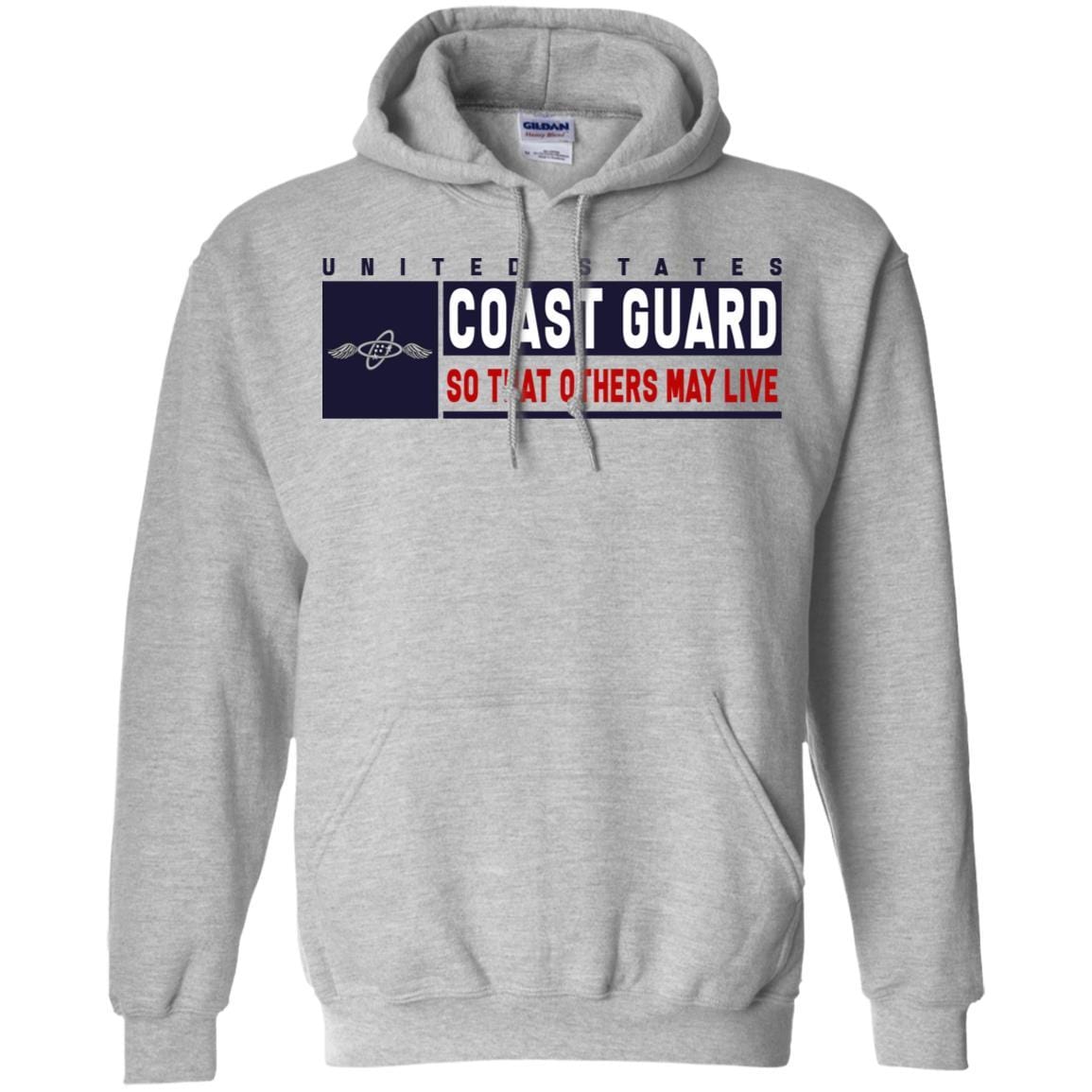 USCG AVIONICS ELECTRICAL TECHNICIAN AET Logo- So that others may live Long Sleeve - Pullover Hoodie-TShirt-USCG-Veterans Nation