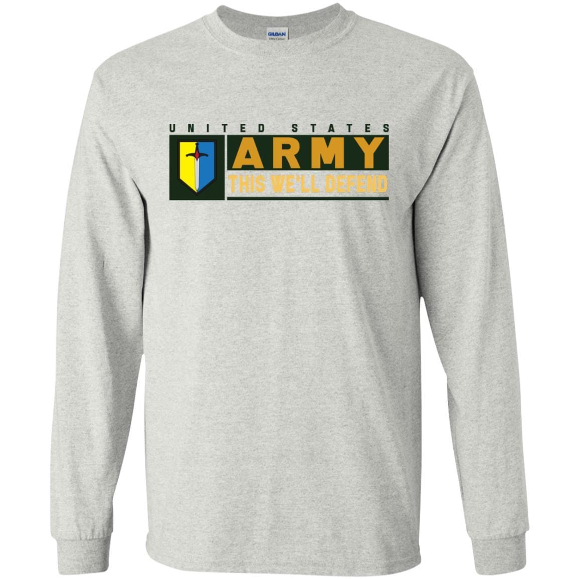 US Army 1ST MANEUVER ENHANCEMENT BRIGADE- This We'll Defend T-Shirt On Front For Men-TShirt-Army-Veterans Nation