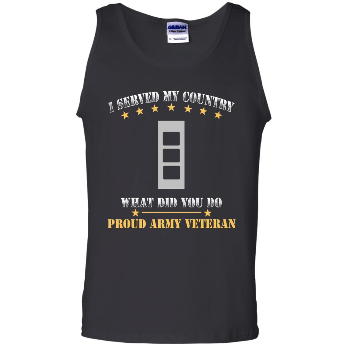 US Army W-3 Chief Warrant Officer 3 W3 CW3 Warrant Officer Ranks Men Front T Shirt - Proud US Army Veteran-TShirt-Army-Veterans Nation