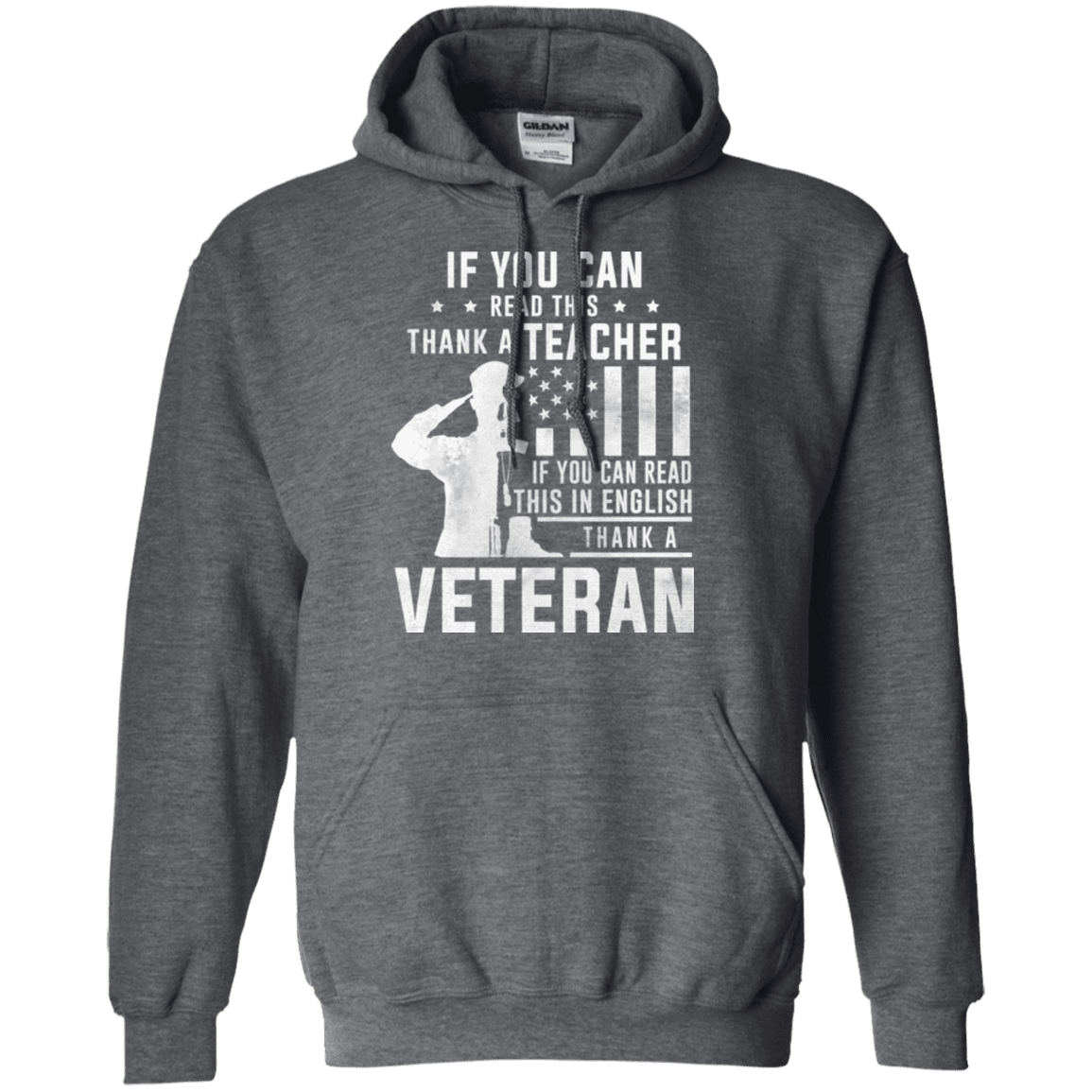 Military T-Shirt "THANK A VETERAN"-TShirt-General-Veterans Nation