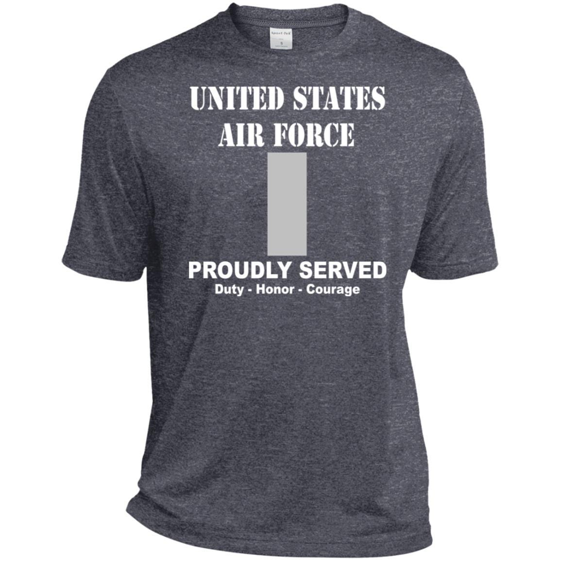 US Air Force O-2 First Lieutenant 1st L O2 Commissioned Officer Ranks T shirt Sport-Tek Tall Pullover Hoodie - T-Shirt-TShirt-USAF-Veterans Nation