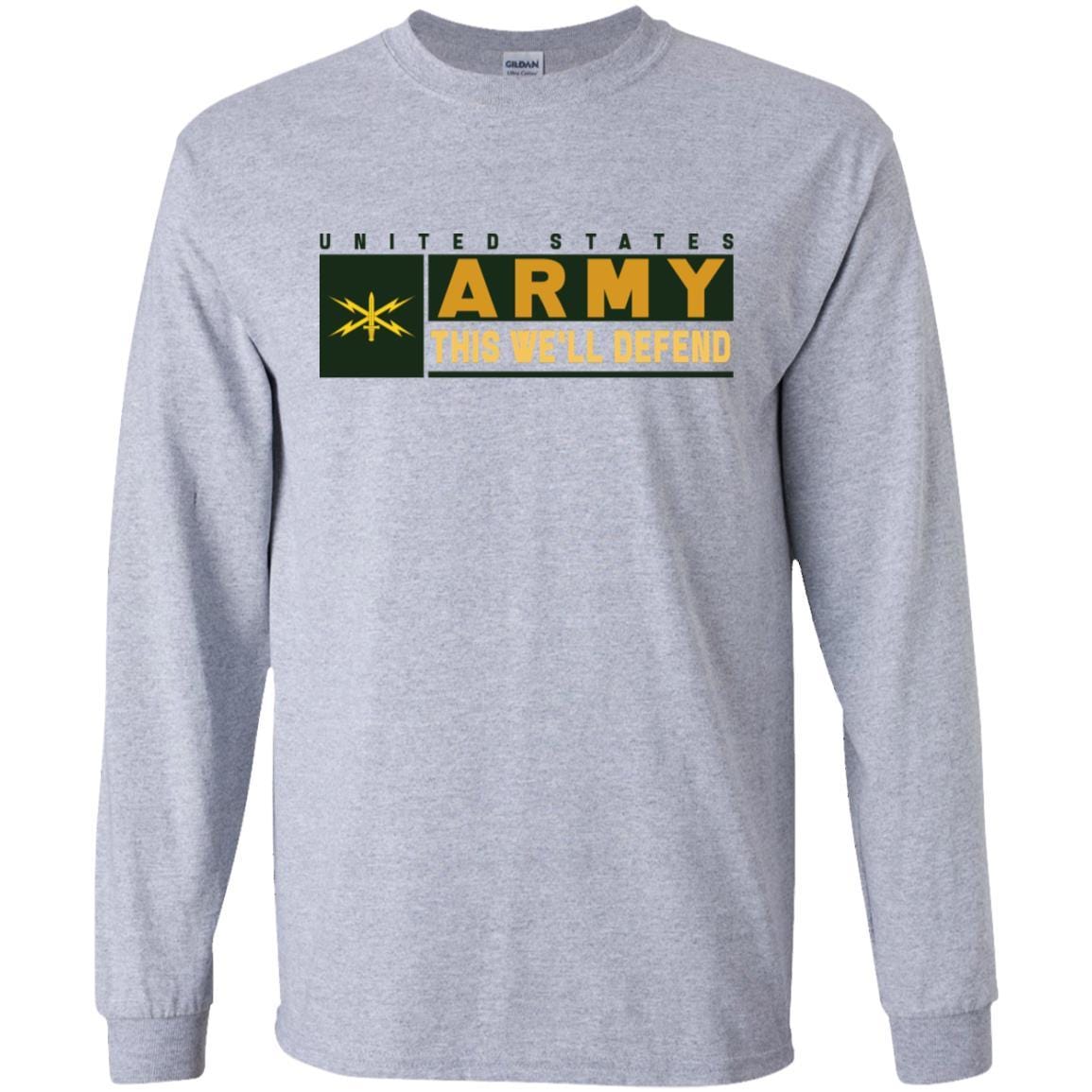 U.S. Army Cyber Corps- This We'll Defend T-Shirt On Front For Men-TShirt-Army-Veterans Nation