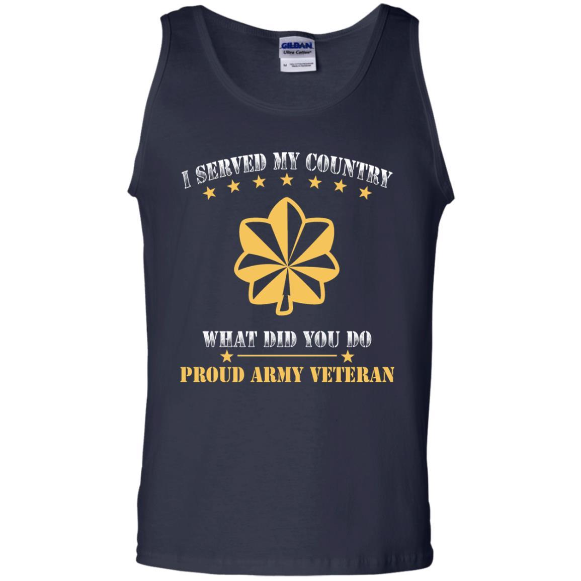 US Army O-4 Major O4 MAJ Field Officer Ranks Men Front T Shirt - Proud US Army Veteran-TShirt-Army-Veterans Nation