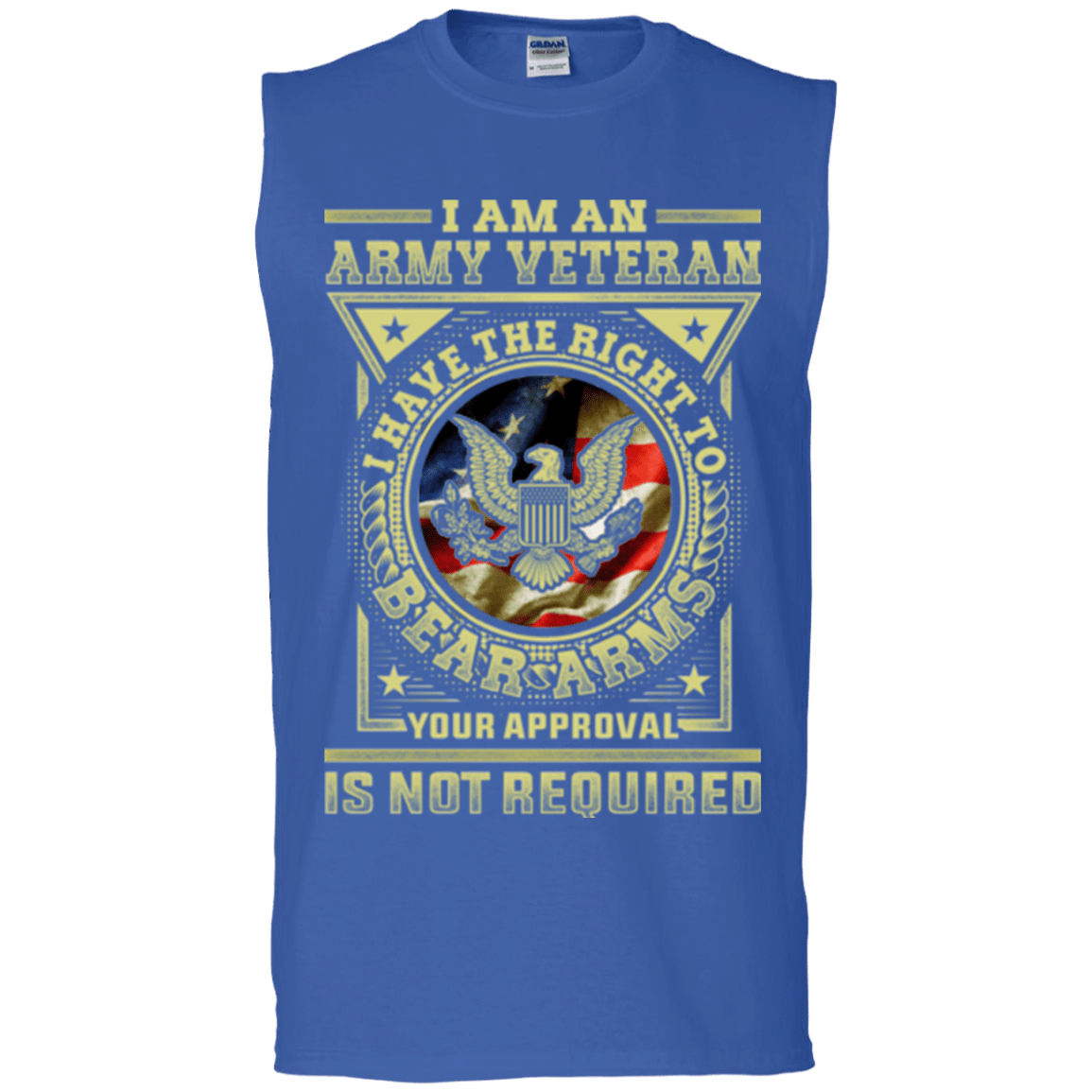 Army Veteran Have the Right To Bear Arms Men Front T Shirts-TShirt-Army-Veterans Nation