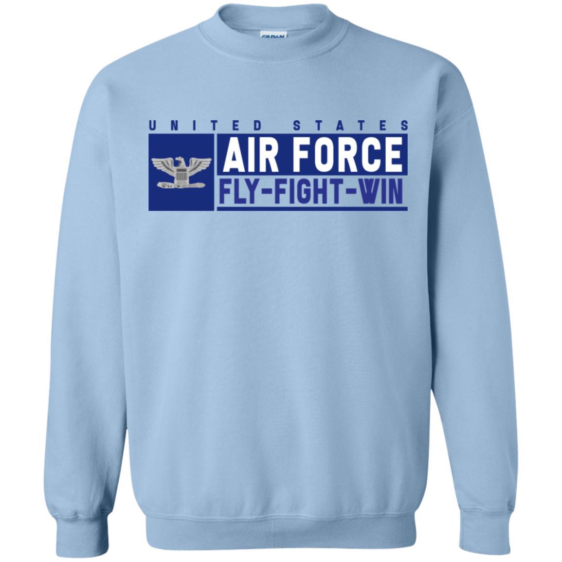 US Air Force O-6 Colonel Fly - Fight - Win Long Sleeve - Pullover Hoodie-TShirt-USAF-Veterans Nation