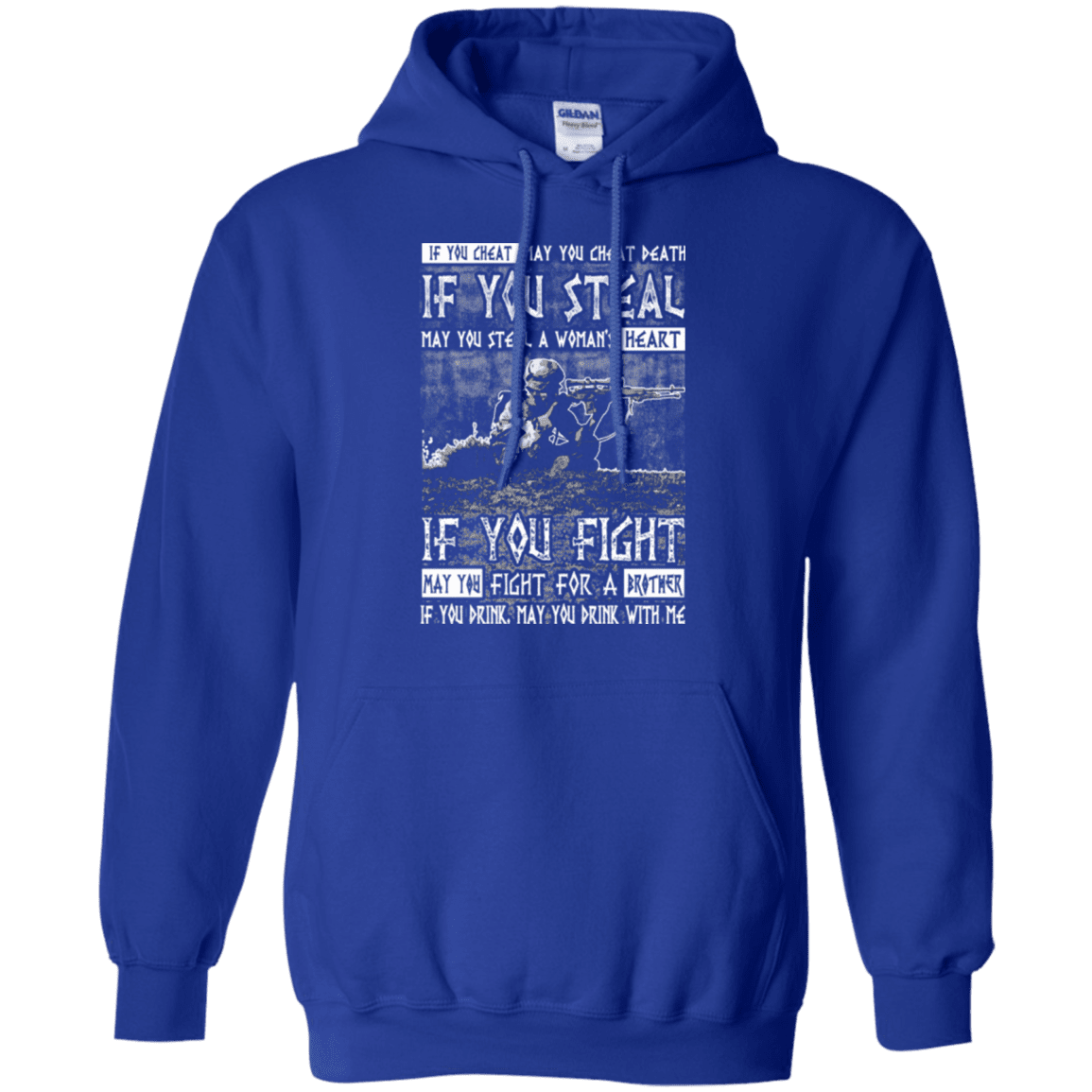 Military T-Shirt "Fight For a Brother, Drink With Me"-TShirt-General-Veterans Nation