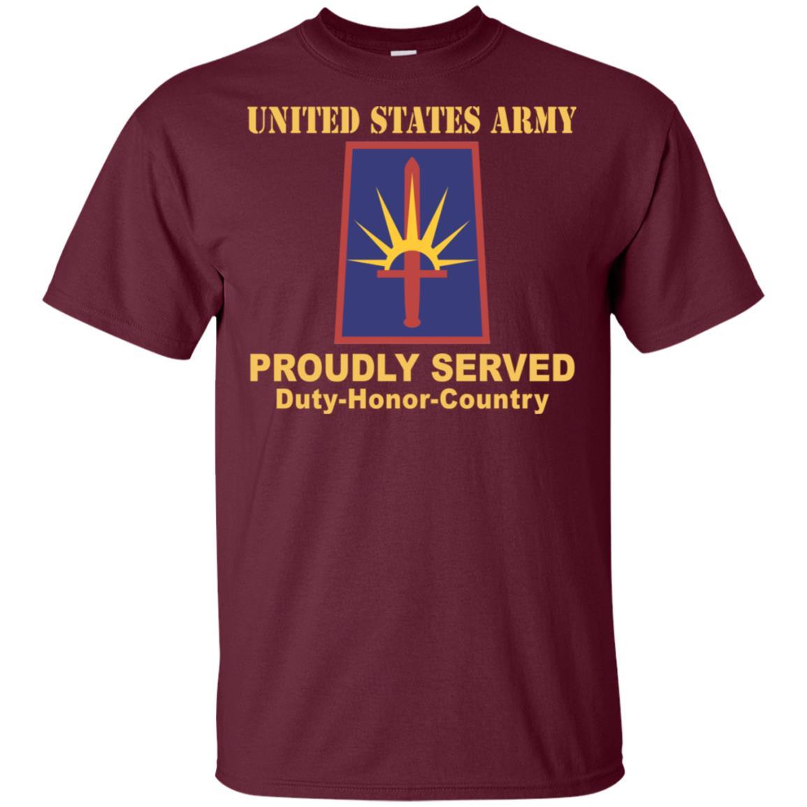 US ARMY NEW YORK ARMY NATIONAL GUARD ELEMENT JT FRC HQ- Proudly Served T-Shirt On Front For Men-TShirt-Army-Veterans Nation