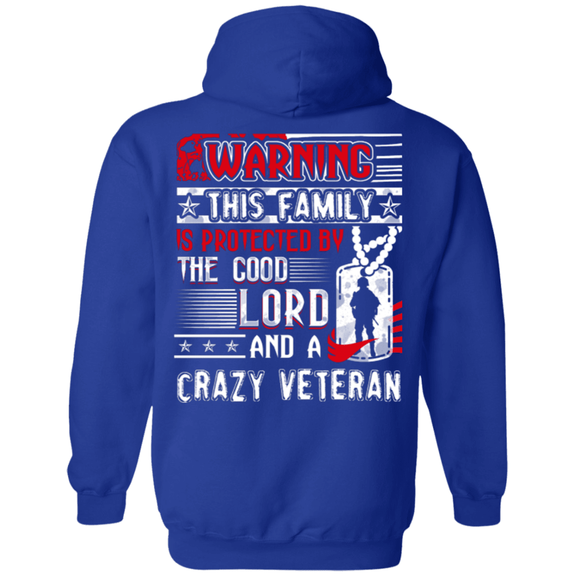 Military T-Shirt "The Good Lord And A Crazy Veteran"-TShirt-General-Veterans Nation