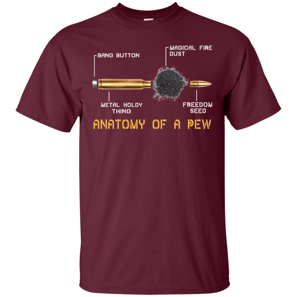 Military T-Shirt "ANATOMY OF A PEW"-TShirt-General-Veterans Nation