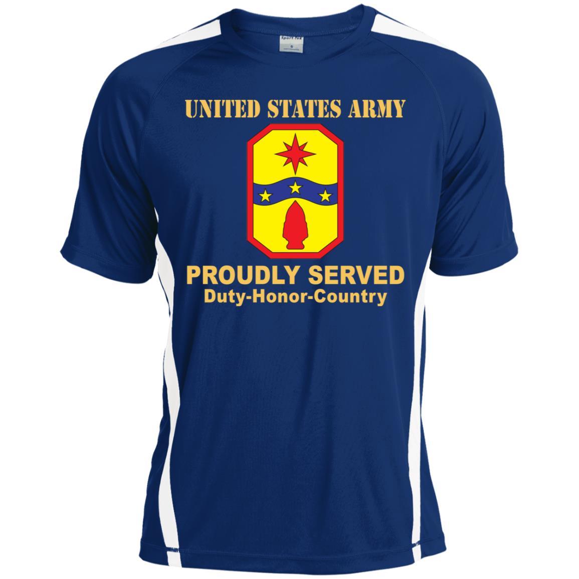US ARMY 371ST SUSTAINMENT BRIGADE- Proudly Served T-Shirt On Front For Men-TShirt-Army-Veterans Nation