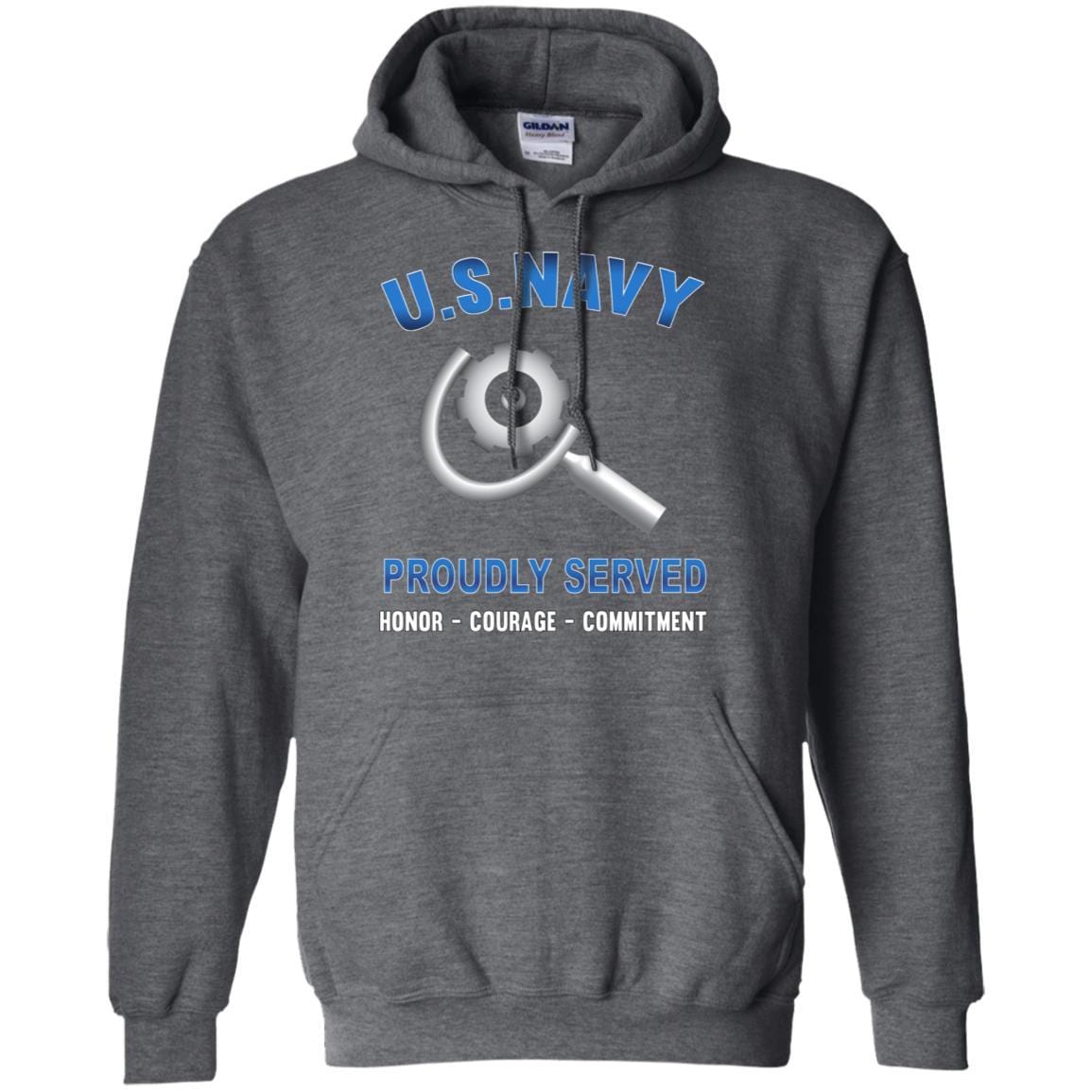 U.S Navy Machinery repairman Navy MR - Proudly Served T-Shirt For Men On Front-TShirt-Navy-Veterans Nation