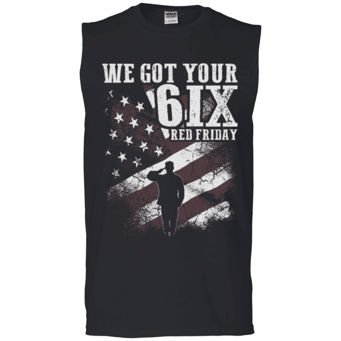 Military T-Shirt "WE GOT YOUR SIX RED FRIDAY"-TShirt-General-Veterans Nation