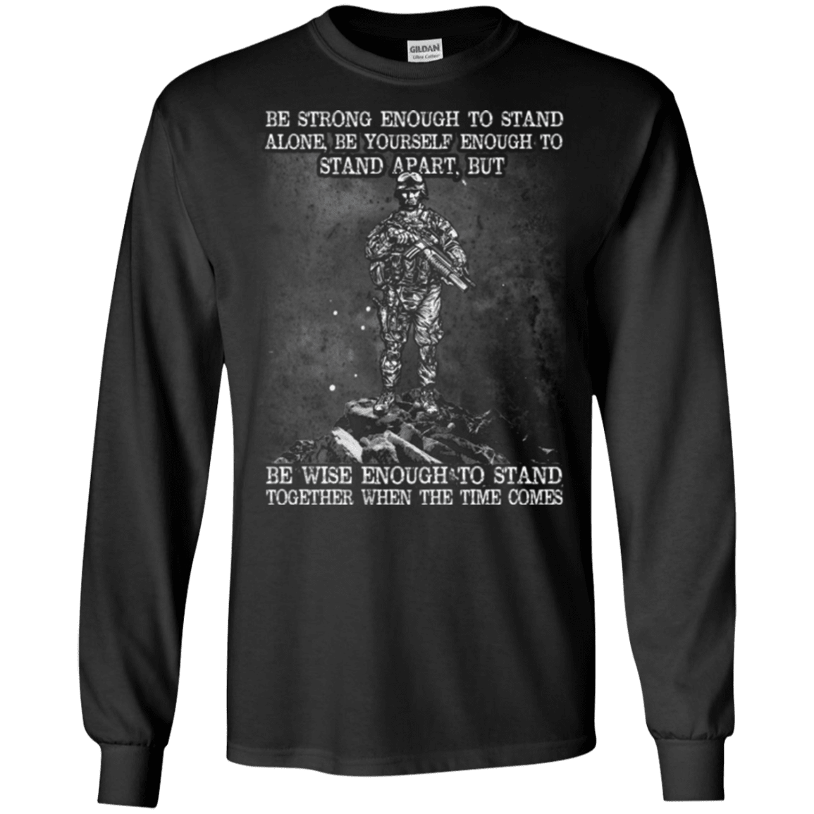 Military T-Shirt "STRONG ENOUGH TO STAND TOGETHER"-TShirt-General-Veterans Nation
