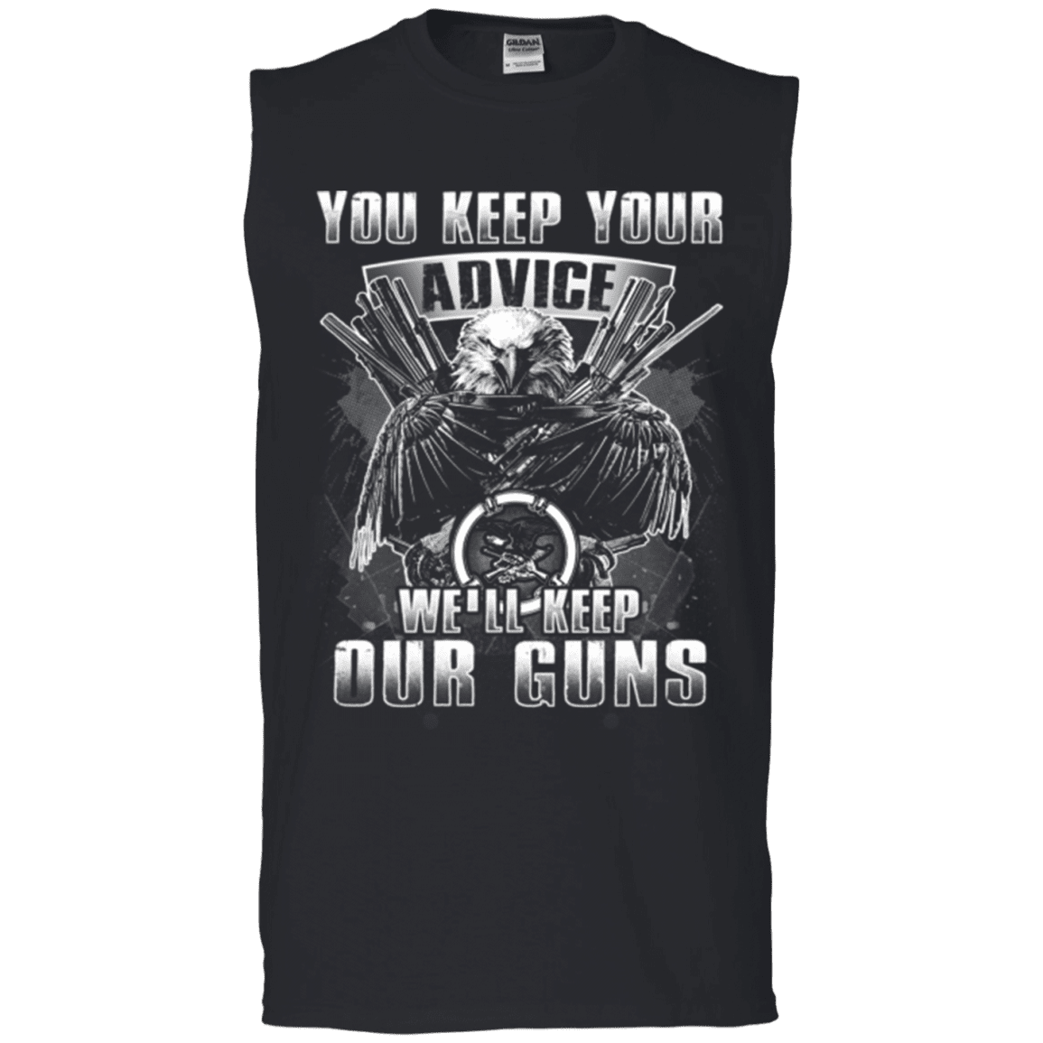 Military T-Shirt "KEEP OUR GUNS"-TShirt-General-Veterans Nation