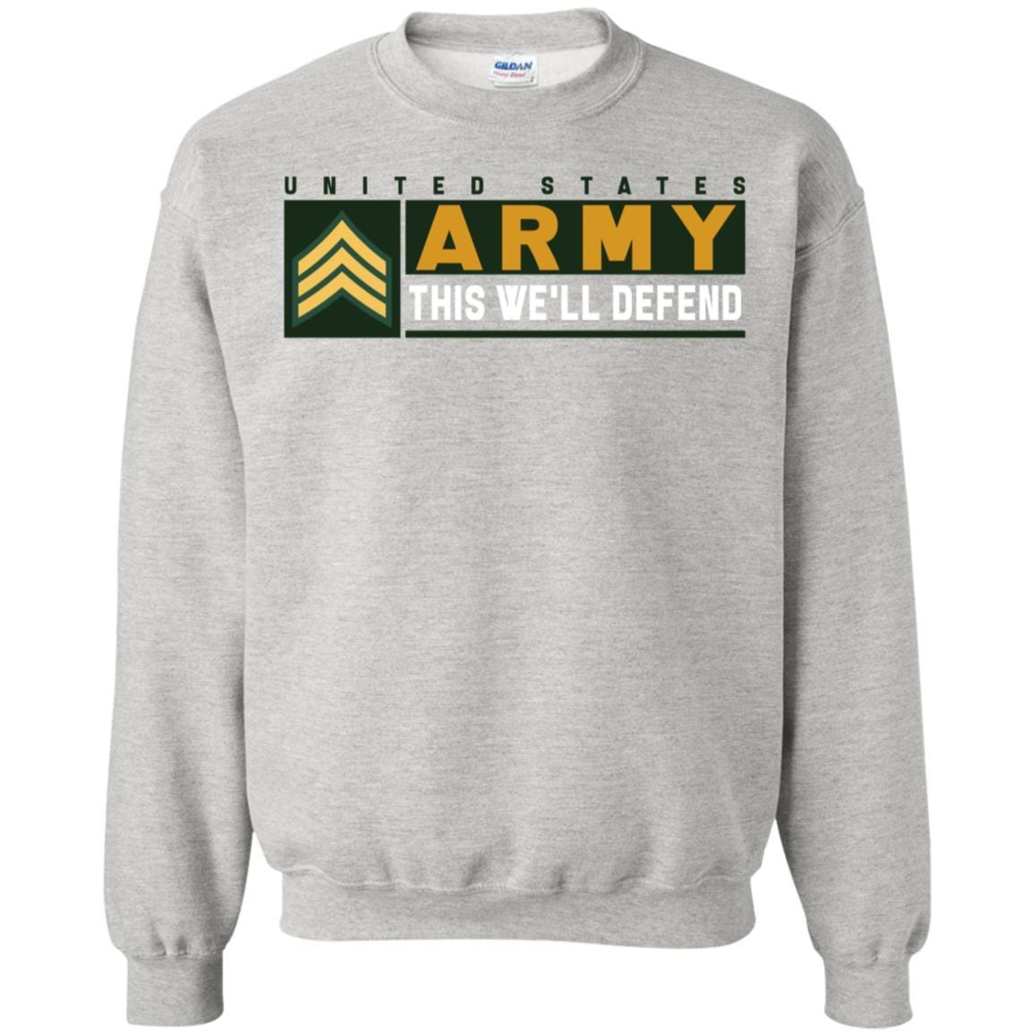 US Army E-5 SGT This We Will Defend Long Sleeve - Pullover Hoodie-TShirt-Army-Veterans Nation