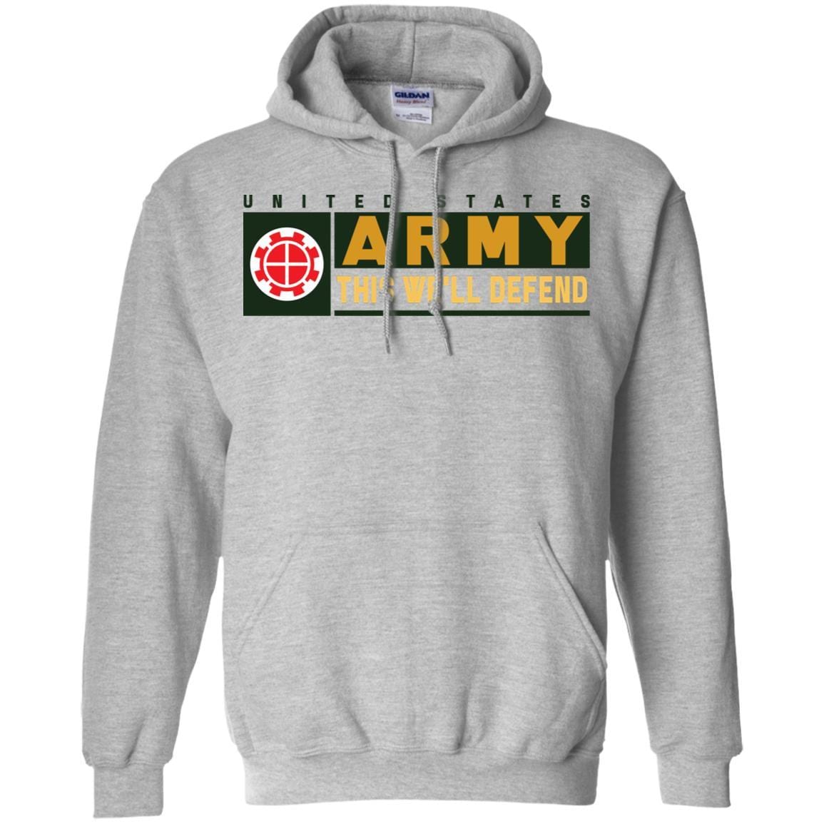 US Army 35TH ENGINEER BRIGADE- This We'll Defend T-Shirt On Front For Men-TShirt-Army-Veterans Nation