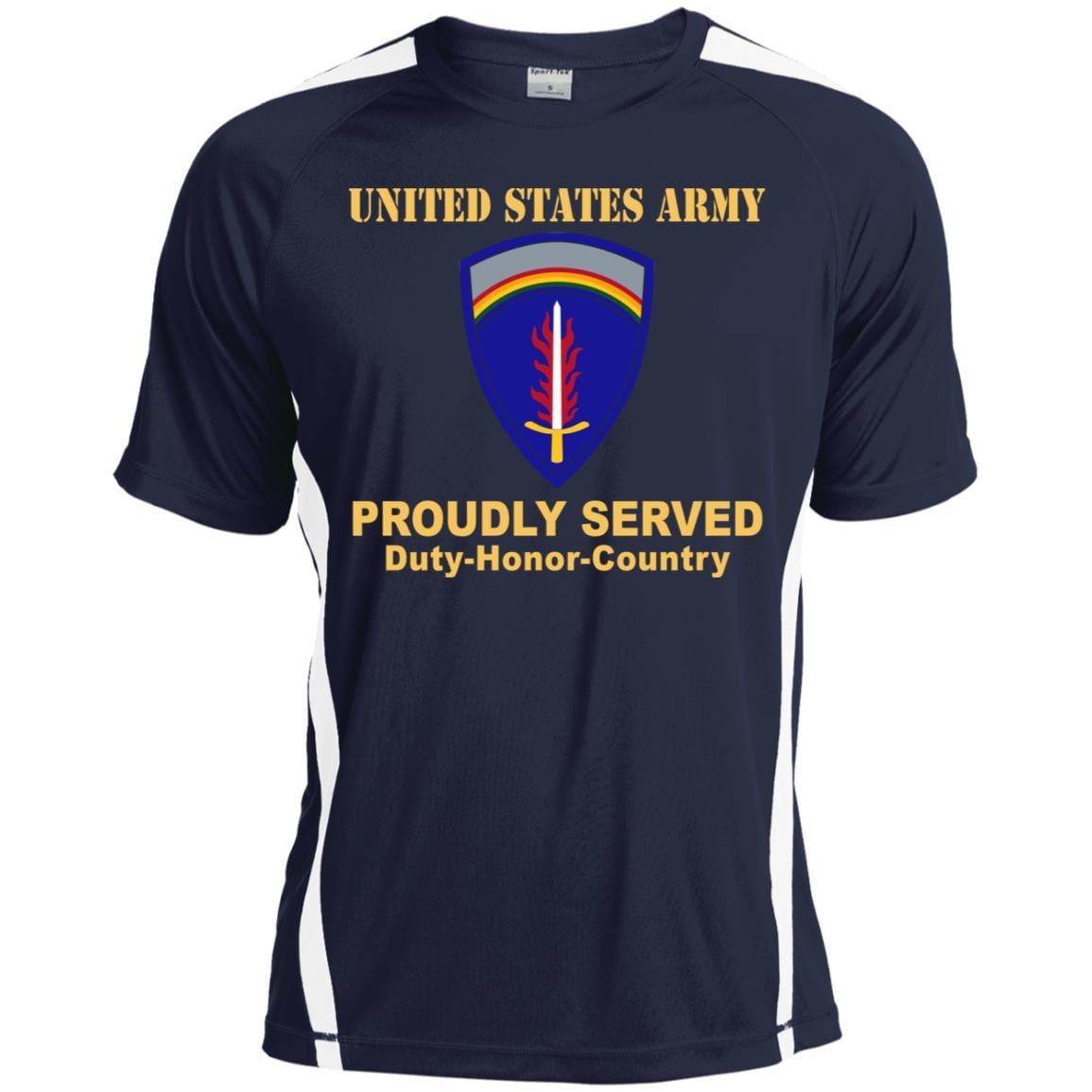 UNITED STATES ARMY EUROPE- Proudly Served T-Shirt On Front For Men-TShirt-Army-Veterans Nation