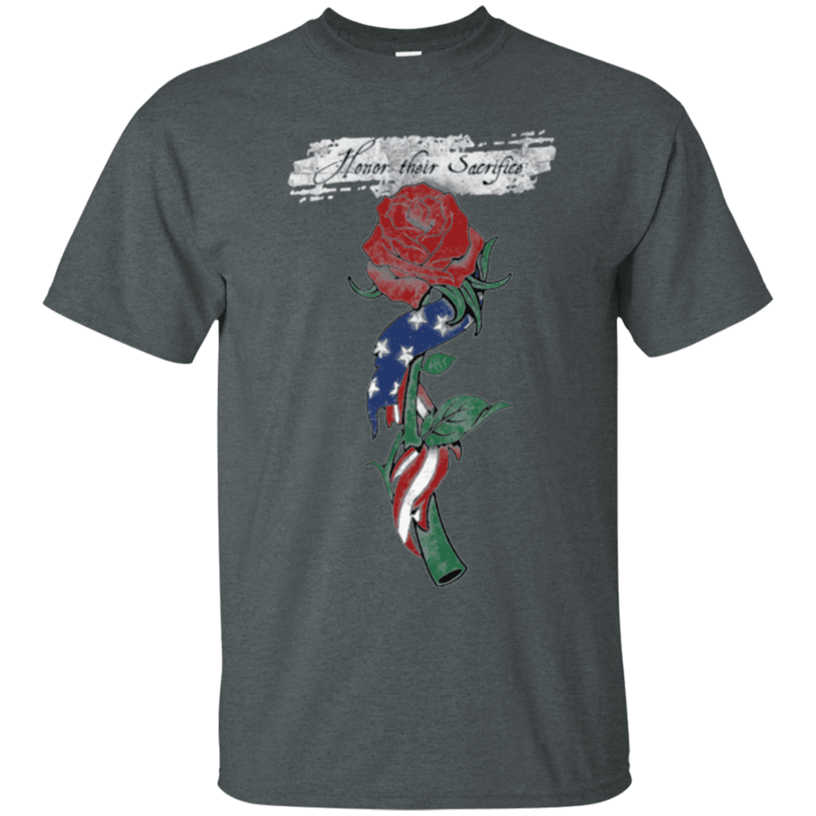 Military T-Shirt "Honor Their Sacrifice"-TShirt-General-Veterans Nation