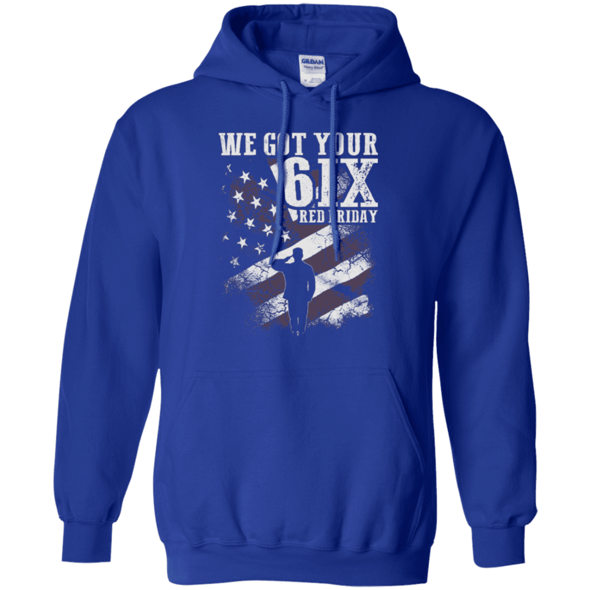 Military T-Shirt "WE GOT YOUR SIX RED FRIDAY"-TShirt-General-Veterans Nation