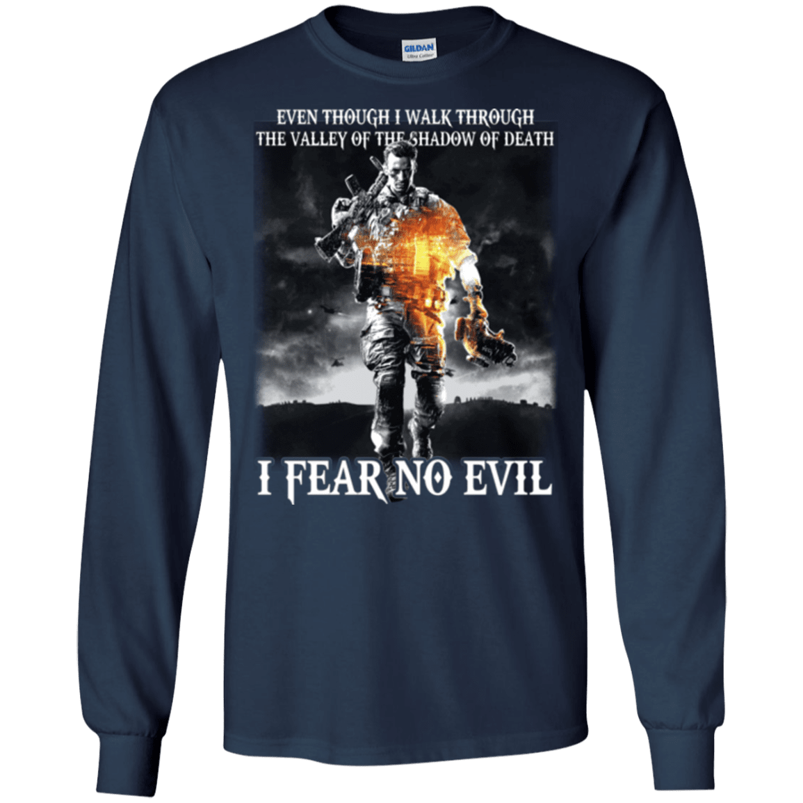 Military T-Shirt "I FEAR NO EVIL"-TShirt-General-Veterans Nation