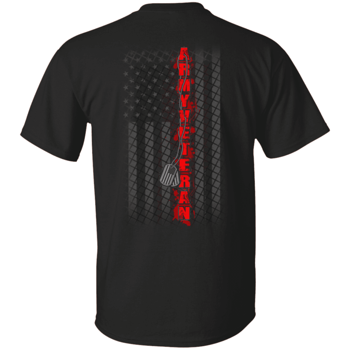 America Flag Army Veteran T Shirt-TShirt-Army-Veterans Nation