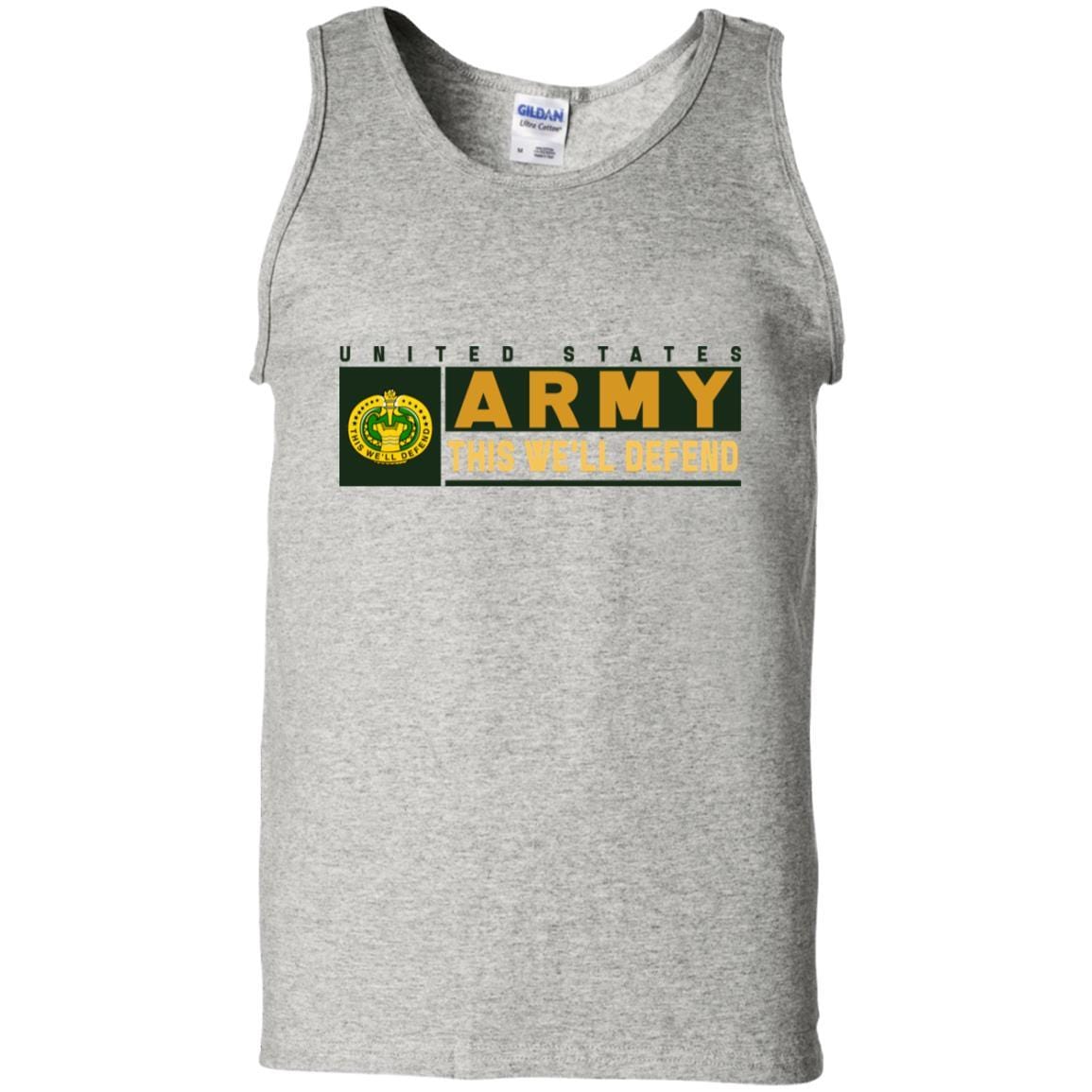 US Army Drill Sergeant- This We'll Defend T-Shirt On Front For Men-TShirt-Army-Veterans Nation