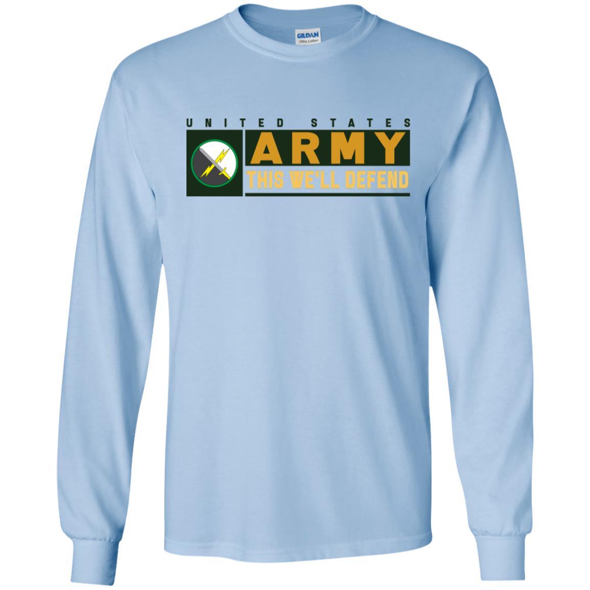 US Army 1ST INFORMATION OPERATIONS COMMAND- This We'll Defend T-Shirt On Front For Men-TShirt-Army-Veterans Nation