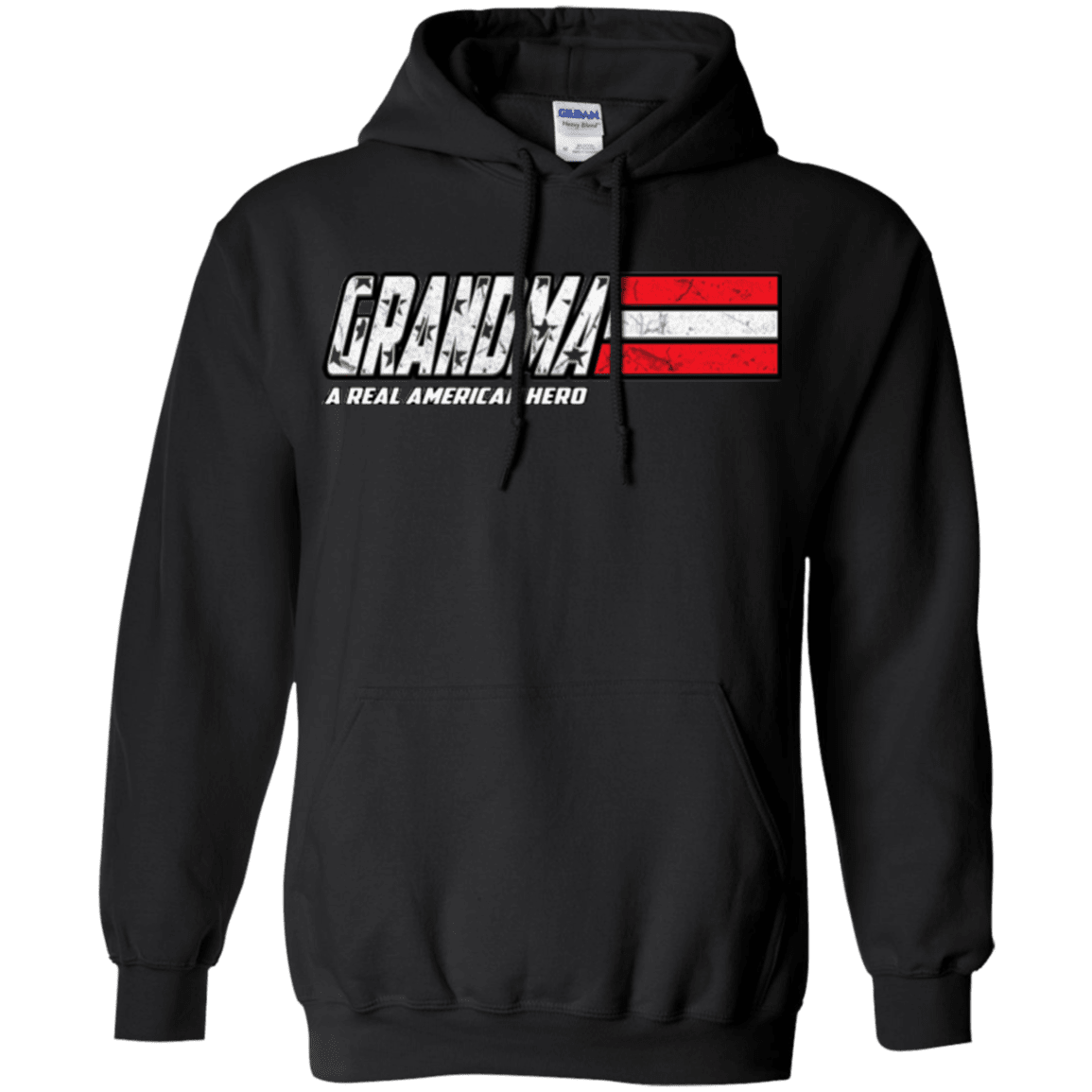 Military T-Shirt "Grandma - A Real American Hero - Men" Front-TShirt-General-Veterans Nation