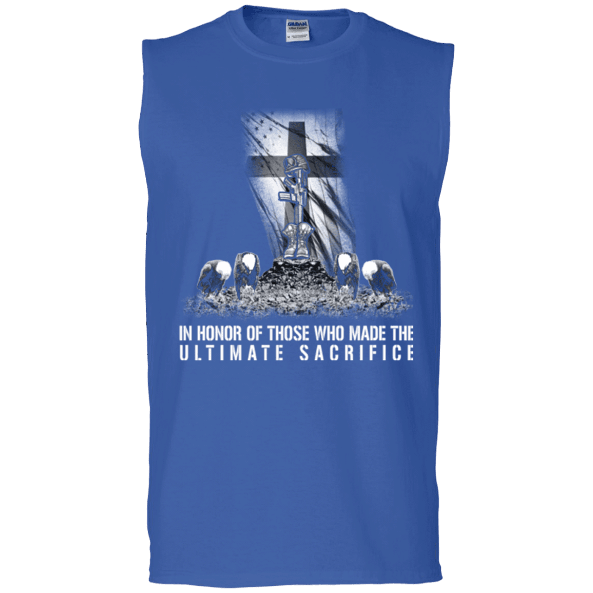 Military T-Shirt "In Honor of Those Who Made The Ultimate Sacrifice"-TShirt-General-Veterans Nation