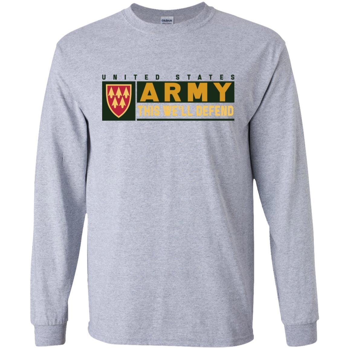 US Army 32ND AIR AND MISSILE DEFENSE COMMAND- This We'll Defend T-Shirt On Front For Men-TShirt-Army-Veterans Nation