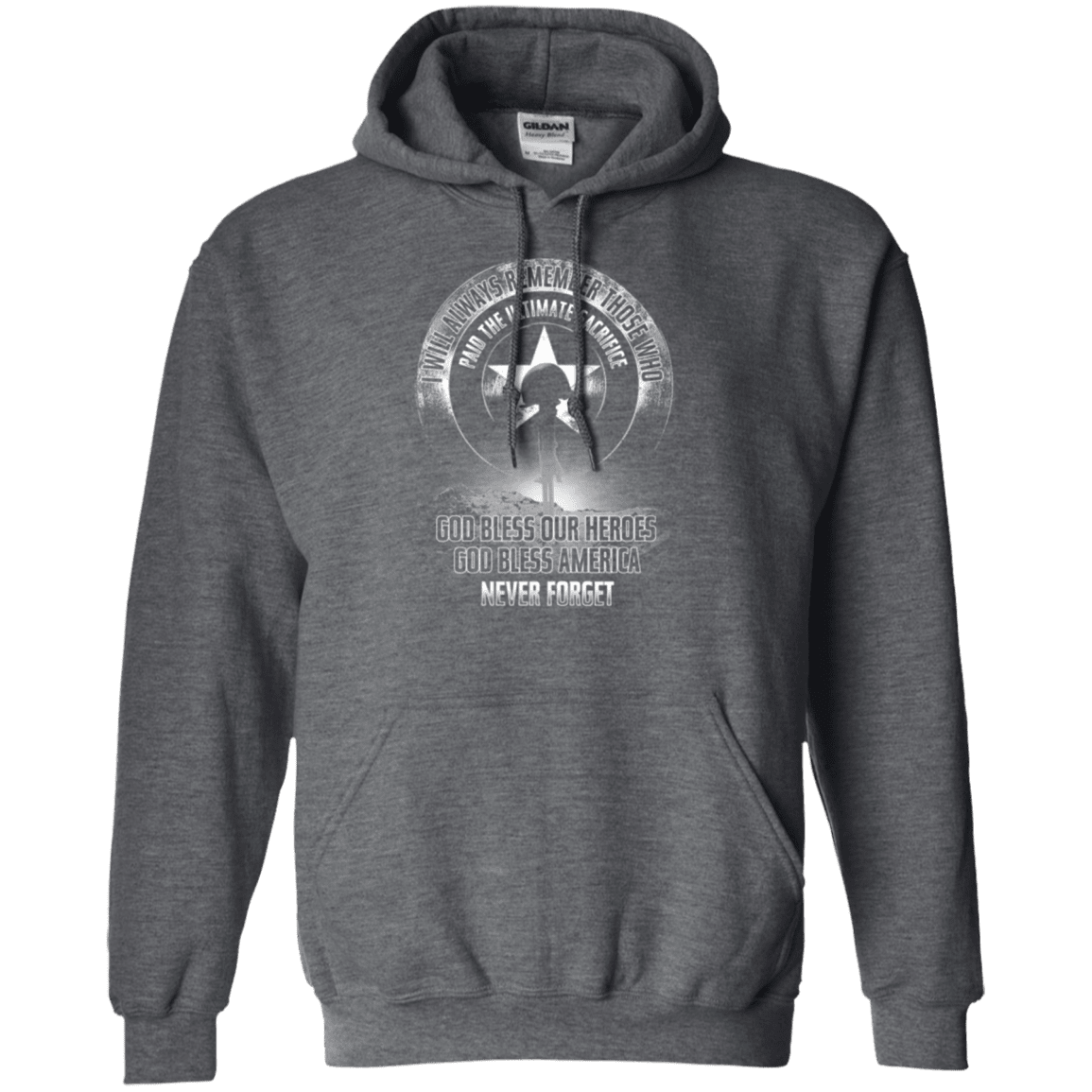 Military T-Shirt "Never Forget Who Paid The Ultimate Sacrifice"-TShirt-General-Veterans Nation