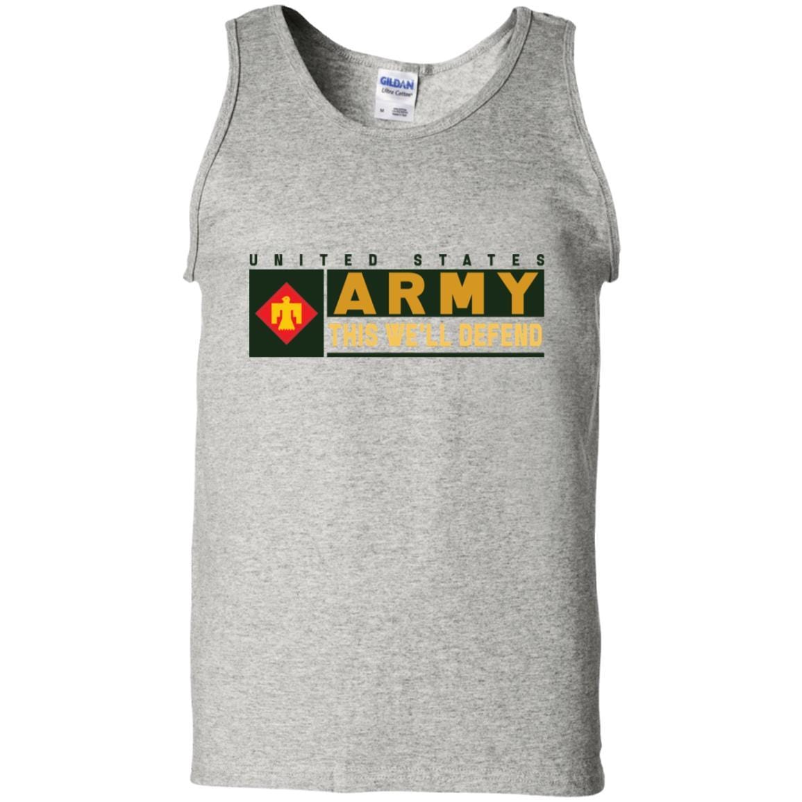 US Army 45TH INFANTRY BRIGADE COMBAT TEAM- This We'll Defend T-Shirt On Front For Men-TShirt-Army-Veterans Nation
