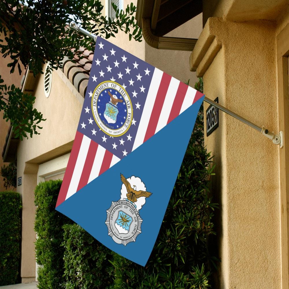 US Air Force Security Police House Flag 28 inches x 40 inches Twin-Side Printing-HouseFlag-USAF-Shield-Veterans Nation