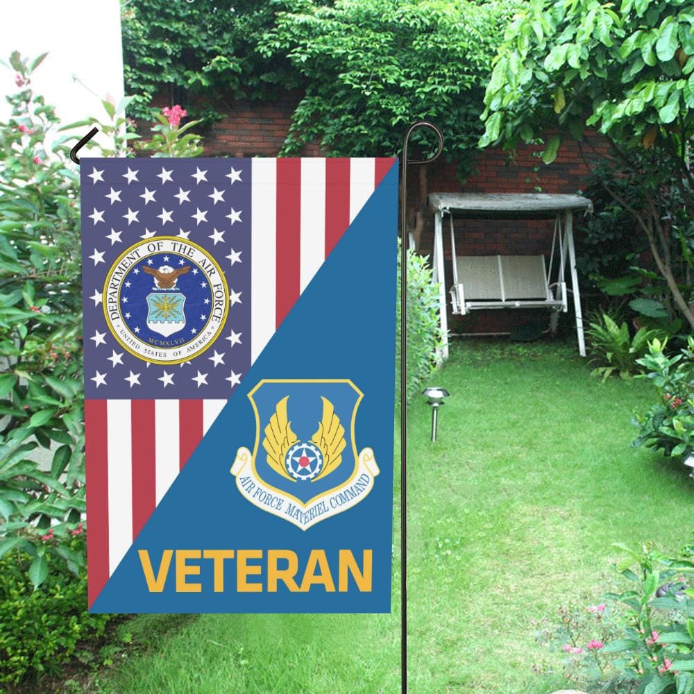 US Air Force Materiel Command Veteran House Flag 28 inches x 40 inches Twin-Side Printing-HouseFlag-USAF-Shield-Veterans Nation