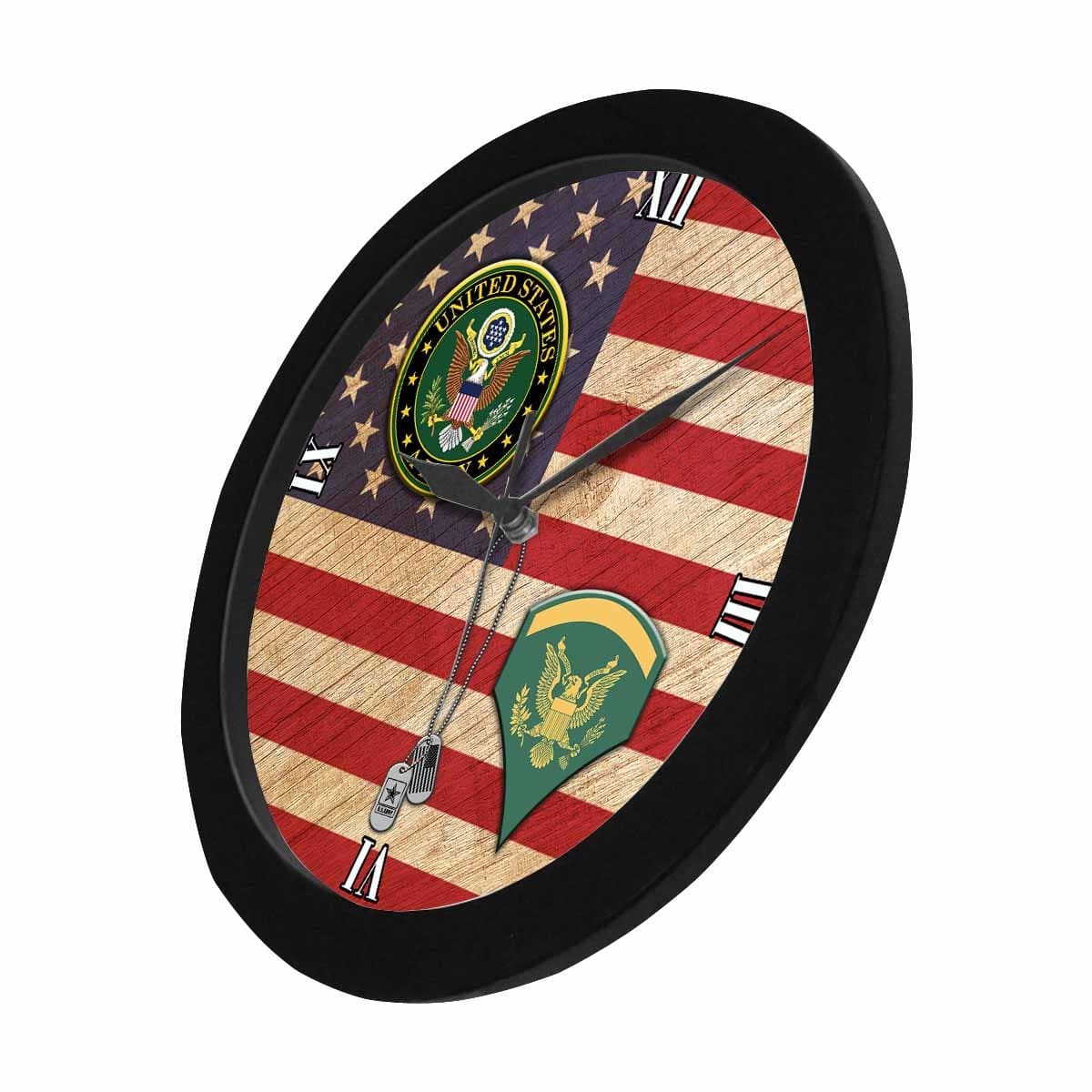 US Army E-5 SPC Wall Clock-WallClocks-Army-Ranks-Veterans Nation