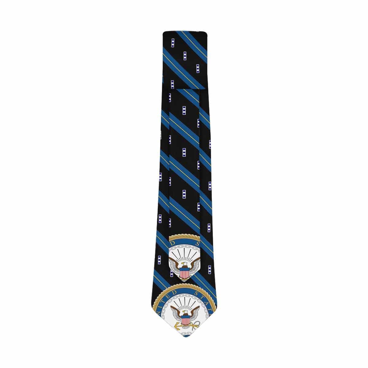 US Navy W-4 Officer Classic Necktie (Two Sides)-Necktie-Navy-Officer-Veterans Nation