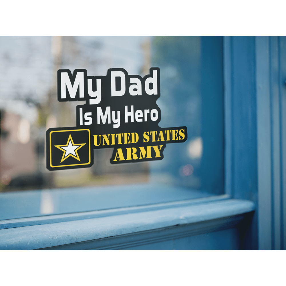My Family Is My Hero United States Army Standard Sticker-Decal-General-Veterans Nation